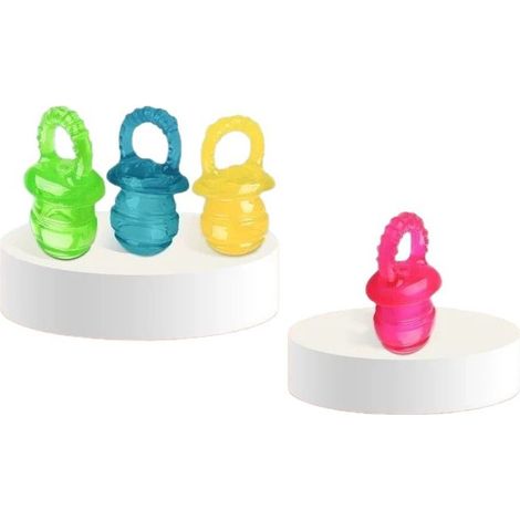Cet ensemble de trois jouets de dentition résistants pour chiots est fabriqué en matériau TPR naturel et comporte un adhésif à mâcher, ce qui le rend adapté aux chiens et autres animaux de compagnie. (1/5)