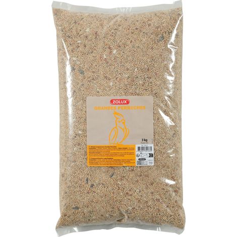 Graines pour grandes perruches sac de 3 kg pour oiseaux - zolux