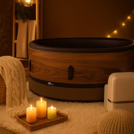 Mspa – Spa gonflable 6 places – Semi-rigide avec 138 jets à bulles – Connecté Wi-Fi, désinfection UV-C, 930L – Dimensions 160x65cm