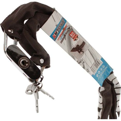 Catena Antifurto Moto Con 3 Chiavi 5X1000mm Lucchetto Per Bicicletta Cancello (1/5)