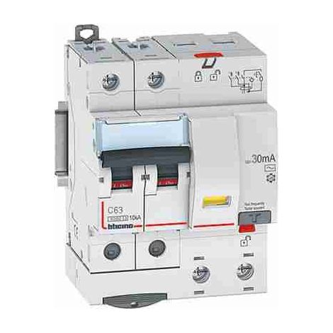 BTIGN823AC63 Interruttore magnetotermico differenziale BTDIN60 2P tipo AC - In= 63A - Idn= 0.03A