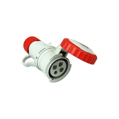 PRESA INDUSTRIALE VOLANTE ARGO ROSSA 3P+T CEE 309 IP67 16A colore rosso 71144 FANTON
