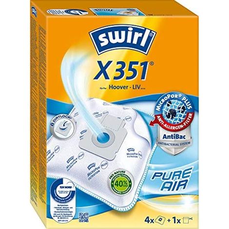 Swirl X 351 MP Plus AirSpace bolsa aspiradora azul blanco amarillo (1/5)