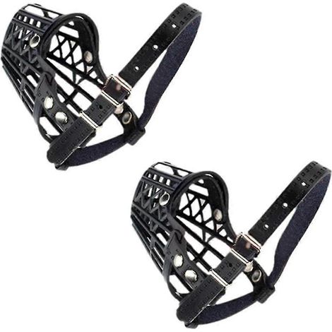 2x Muselière pour chien/chiot, cage de transport XL (1/3)