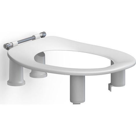 Rehab-Dania WC-Sitz weiß ohne Deckel 100mm erh.