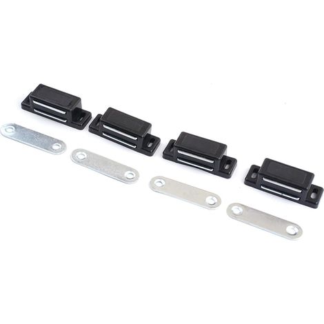 Lot de 4 verrous magnétiques pour portes placard, fermeture (1/5)