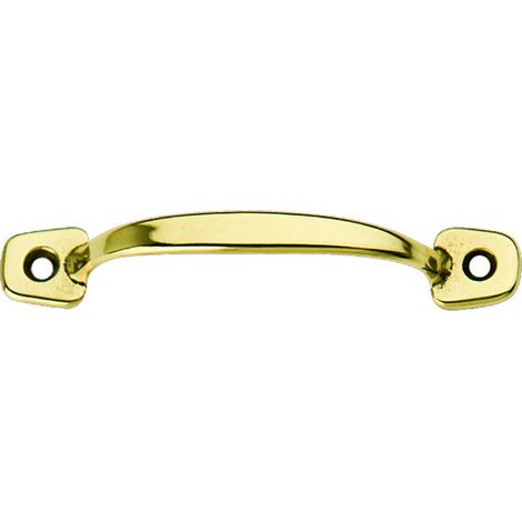 10PZ MANIGLIETTA PER MOBILI OTTONE LUCIDO  mm. 120