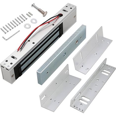 Serrure Magnétique Électrique 12V 280kg avec Support ZL (1/5)