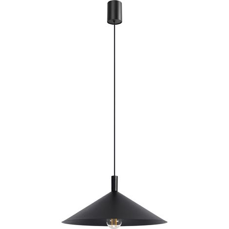 Lámparas colgantes NOX negro acero 1xE27 40cm Sollux (1/2)