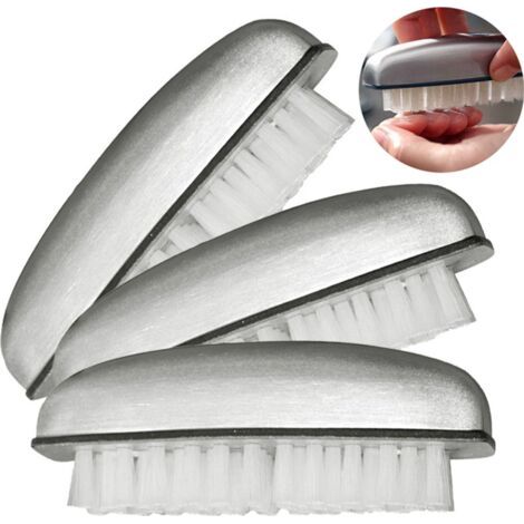 Lot de 3 brosses à main, brosses à ongles en acier inoxydable, élimine les odeurs, convient pour le bricolage, le lavage des mains, le nettoyage de la salle de bain et de la cuisine.