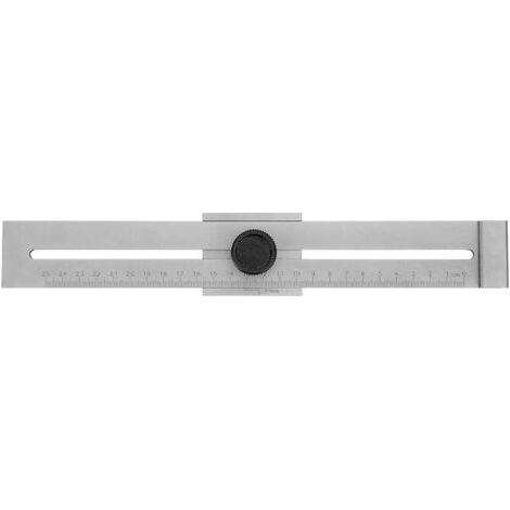 Trusquin de traçage de précision, Traceur parallèle en acier carbone, Échelle gravée au laser, plage de mesure 250 mm (1/4)