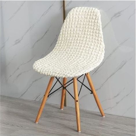 Chair Cover, Universal Seersucker Chair Cover, Armless Chair Cover for Kitchen, Living Room, Office (4 Pieces) (1/5)