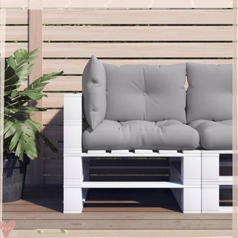 360857 Coussins de palette lot de 3 gris tissu (1/5)