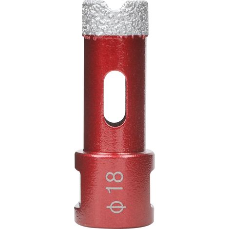 Foret diamant pour carrelage 18 mm,Scie Cloche Diamant Foret avec Filetage M14 Pour Le Forage à Sec Ou Humide De Manière Sec En Porcelaine, Carrelage, Granit, Marbre, Verre (1/5)