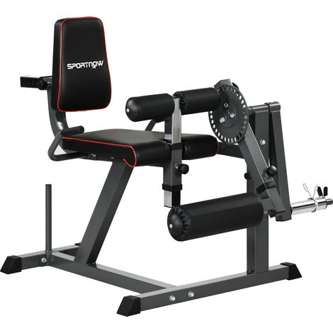 Appareil d'extension des jambes, extenseur de jambes, capacité de charge de 120 kg, multifonctionnel, 100 x 90 x 105 cm, acier noir