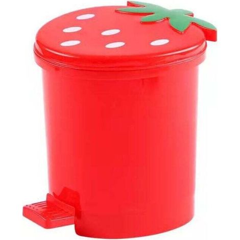 Poubelle de cuisine et de bureau en forme de cœur, poubelle de papier de bureau à la mode, poubelle domestique en plastique