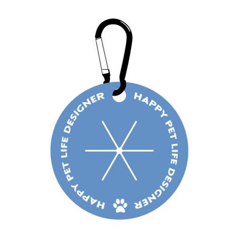 Porte-sac à crottes - Avec mousqueton - Mains libres - Pour laisse - Distributeur de sacs à crottes - Accessoires de promenade pour chiens(bleu) (1/5)