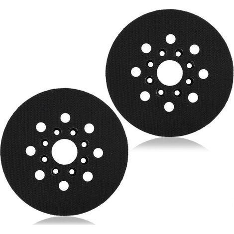 2pcs 125 mm Plateau De Ponçage, Plateau Ponceuse, Compatible Avec Pex 220 A, Gex 125-1 Ae, Pex 220 Ae, Skil 7402/7490, Remplacement Avec Système De Collecte De Poussière Efficace(Long fossé) (1/4)