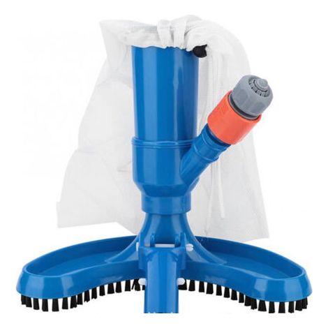 Pool cleaning tools, half-moon pool head, portable vacuum jet nozzle