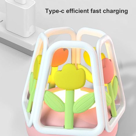 Veilleuse Tulipe LED Décoration Tulipe Fleur artificielle Lampe de table pour chambre à coucher-hao (1/3)
