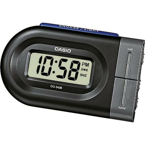 Casio Reloj de Alarma Digital DQ-543B-1EF Negro Con Luz LED Y Función de Repetición (1/2)