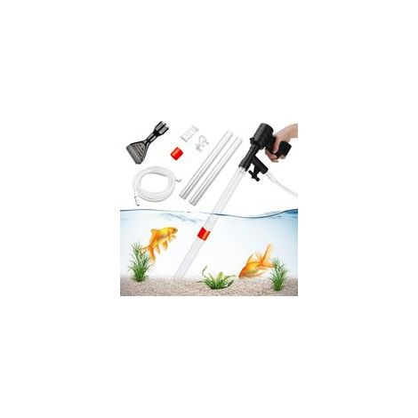 Aquarium-Schmutzsauger, Aquariumreiniger, Bodenreiniger, Zubehör für den Wasserwechsel im Aquarium – Crezuo