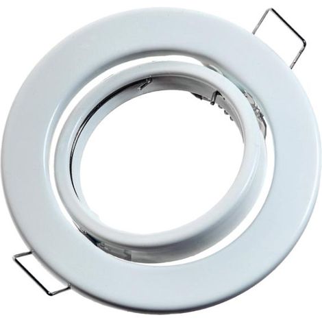 Beweglicher Deckenstrahler, weiß, GU10, rund, ID-1051, Idealed (1/2)