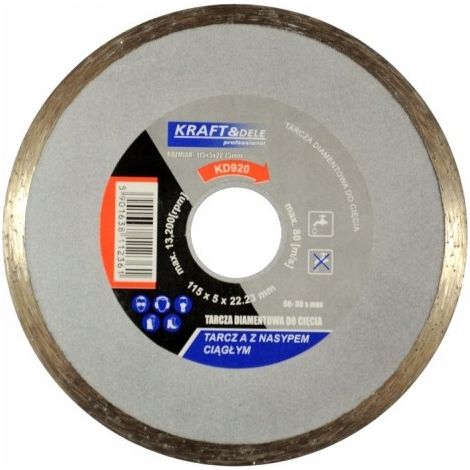 Disque de découpe diamanté pour béton 115x5x22,23 KD920 (1/5)