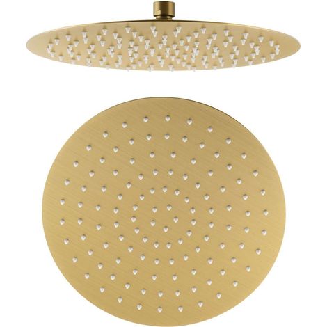 Sapho Slim - Rociador de ducha, diámetro 30 cm, oro MS573GB