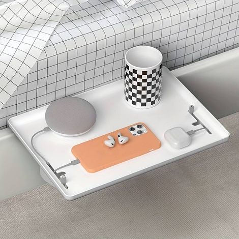 Rechteckige Nachttisch- oder Schreibtischablage aus Holz oder Acryl – Elegantes Tablett zur Organisation von Schmuck, Uhren, Schlüsseln und kleinen Gegenständen