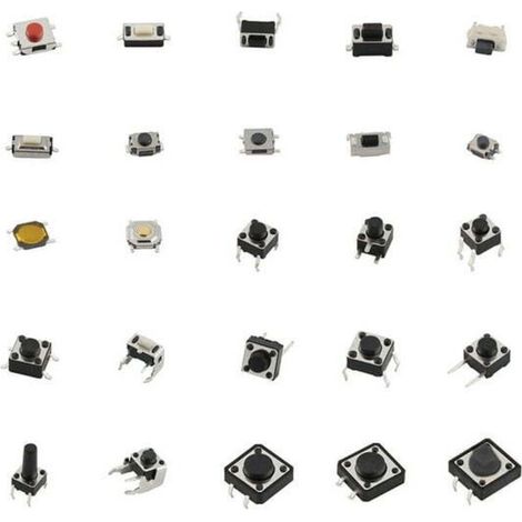 Kit d'assortiment de 125 micro-interrupteurs SMD DIP pour télécommande de voiture (1/4)