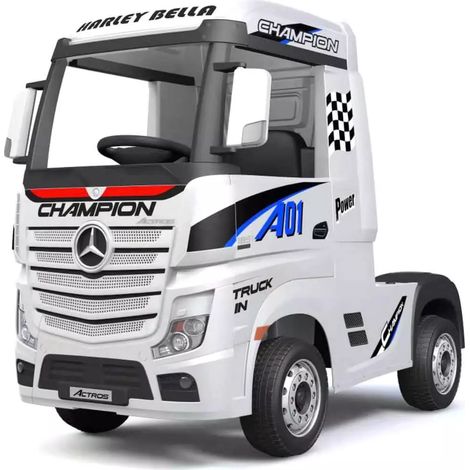 MINI CAMION MERCEDES ACTROS PER BAMBINI White-de
