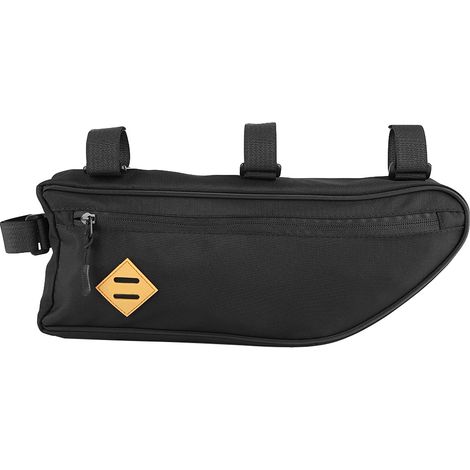 Sacoche triangulaire étanche pour vélo, grand sac de cadre pour tube supérieur, poche sous selle, bagagerie cyclisme (L) (1/5)