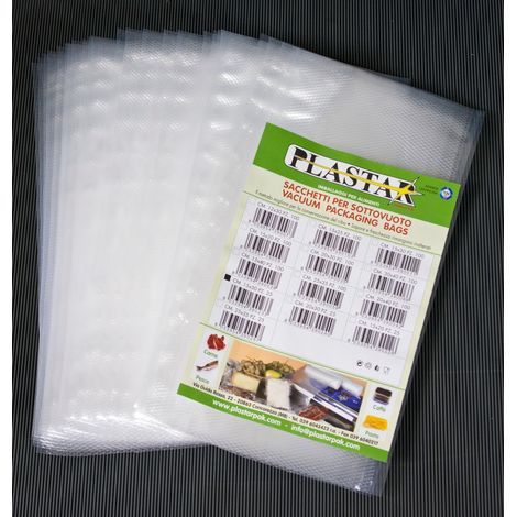 CF BUSTE GOFFRATE 20X30 CM PER SOTTOVUOTO DA 25 PZ. (1/2)