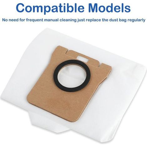Sac aspirateur lot de 10 – pièce rechange filtration 4 couches anti-fuite grande capacité non-tissé fibre melt-blown (1/4)