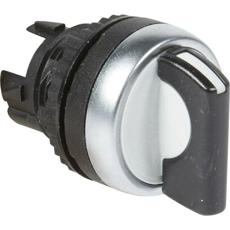 Legrand 023915 - Osmoz - bouton Tournant non Lumineux - manette - 2 poSit. fixes 90° - noir