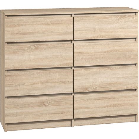 Kommode mit 8 Schubladen 120 sonoma Sideboard Bella (1/5)