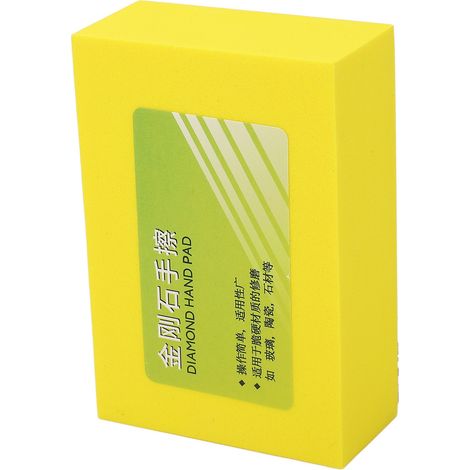 Bloc de ponçage diamanté à main pour le polissage, l'ébavurage et l'ébavurage de la pierre, du verre et de la céramique, grain 100