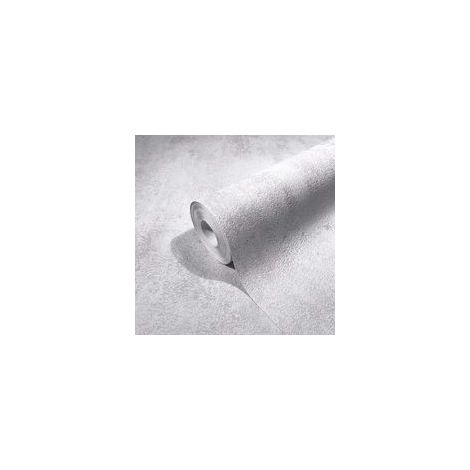 marburg Papier peint gris imitation béton Papier peint béton uni pour salon chambre 50cm x 280cm