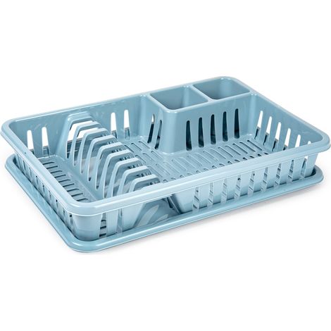 Escurreplato de plastico  Azul claro