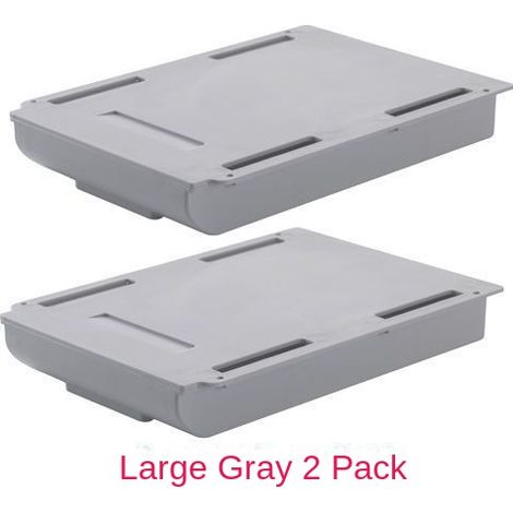 Boîte De Rangement Pour Stylos - Tiroir Carré Fixe Adhésif Pour Bureau - Pour Articles De Papeterie Et Maquillage - 1 Pièce (1/5)