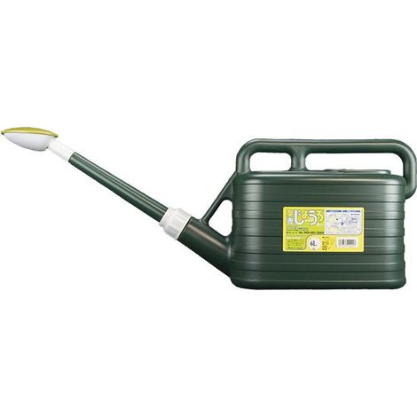 Annaffiatoio verde scuro in plastica Giapponese con rosa in metallo per piante e bonsai, 6 lt