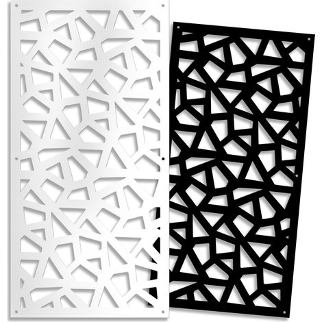 SEGMENTI - Pannello in PVC traforato - Parasole - Misura: 50x150 cm - Colore: bianco