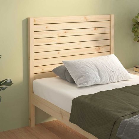 vidaXL Cabecero de cama madera maciza de pino 96x4x100 cm (1/5)