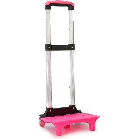 Folding Telescopic Hand Trolley, Pink (1/5)