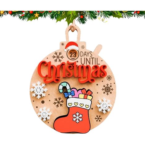 Calendrier de l'Avent coulissant, décoration rotative et fluide Décoration de Noël Pour adultes, femmes, réveillon du Nouvel An, fêtes à la maison, intérieur (1/5)