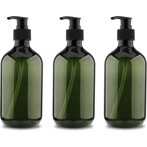 Pair Lot de 3 flacons à pompe de 5 ml, flacon de shampoing, flacon distributeur de liquide rechargeable, flacon à pompe vide rechargeable, flacon à pompe de savon vide rechargeable (1/5)