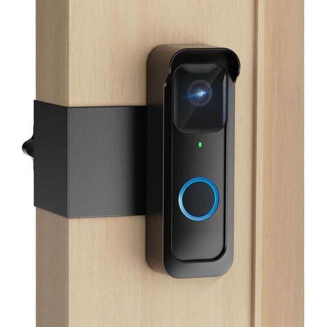 Support de sonnette vidéo compatible avec Blink, support de fixation antivol pour sonnette vidéo avec lumière clignotante, angle réglable, kit d'accessoires pour caméra de sonnette sans perçage pour a (1/4)