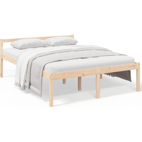 Maison Exclusive - Seniorenbett 160x200 cm Massivholz Kiefer