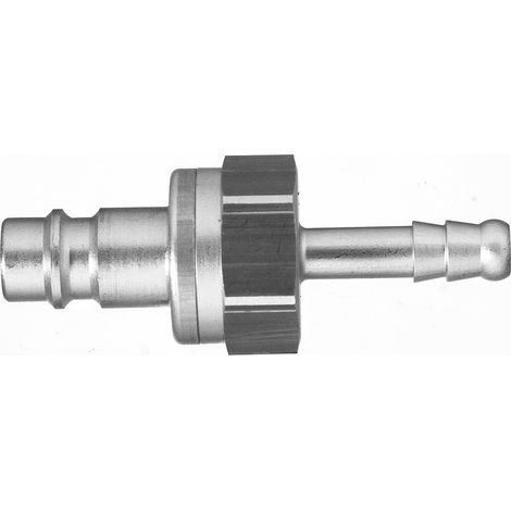 Raccord rapide pneumatique Legris, Tuyau cannelé vers Femelle, Mâle Européen, Profil rectus en Laiton nickelé ( Prix pour 1 )